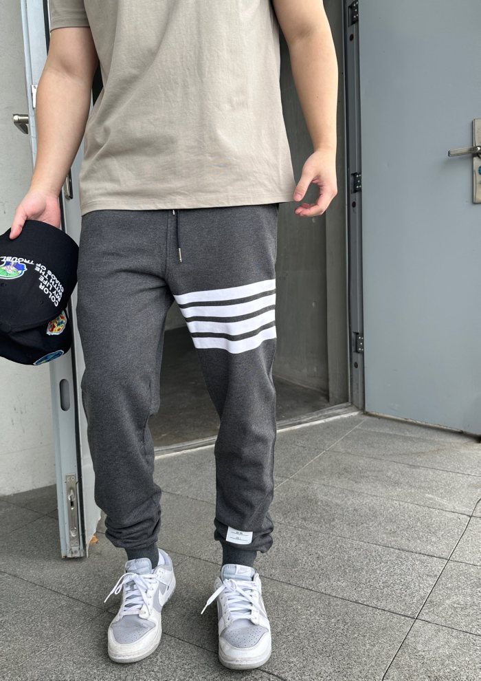 1:1 quality version Classic Color-Woven Straight-Leg Sweatpants 5 colors 28685474