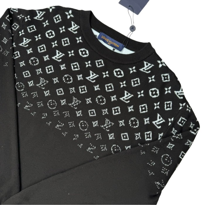 1:1 quality version High Quality Woolen Jacquard Gradient Sweater 2 colors 28685208