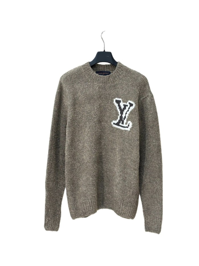 1:1 quality version Mirror Logo Embroidery Sweater 3 colors 286852079