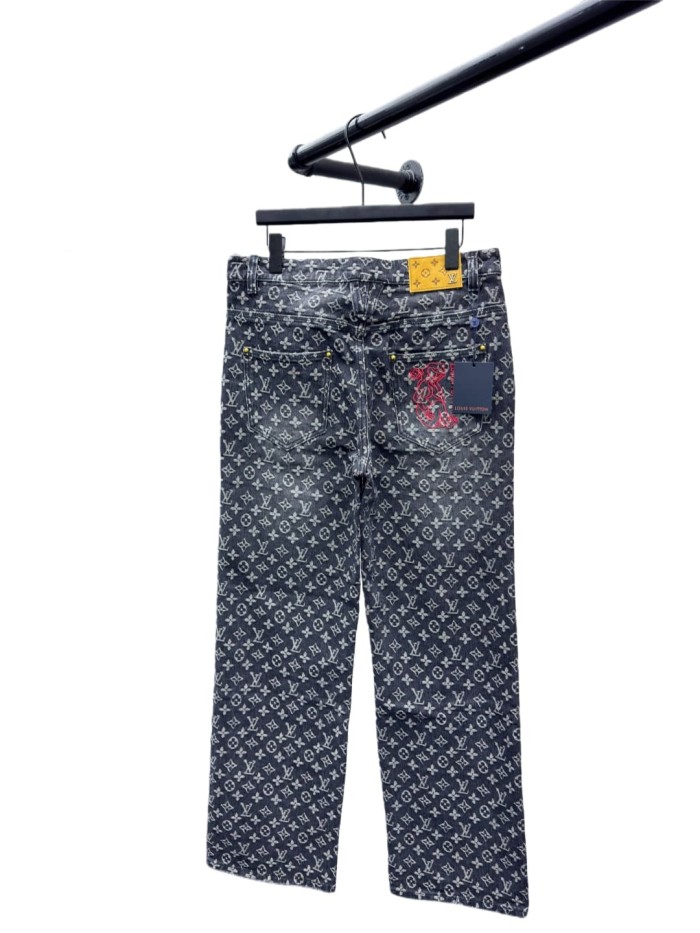 1:1 quality version Limited Edition Embroidered Little Red Man Denim Jeans 28685201