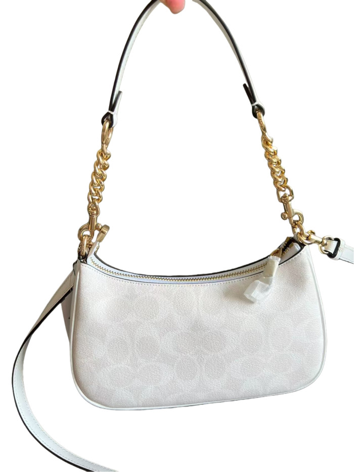 Teri 20 Gold Logo Leather Crossbody Shoulder Bag 28685273