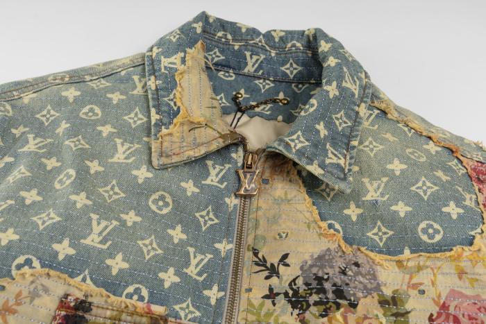 1:1 quality version Rose Floral Patchwork Denim Cotton Jacket 28685164