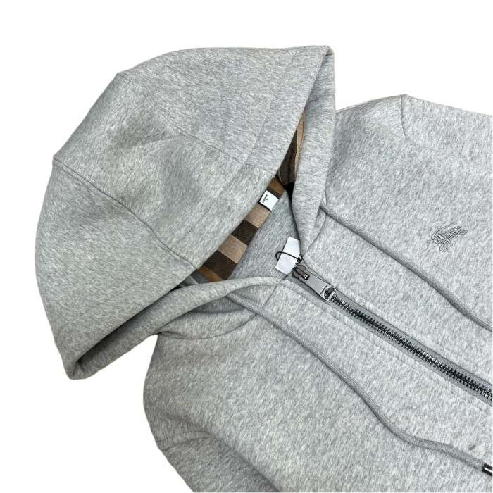 1:1 quality version Plaid Cut Piece Battle Horse Embroidery Hoodie 3 colors 28685230