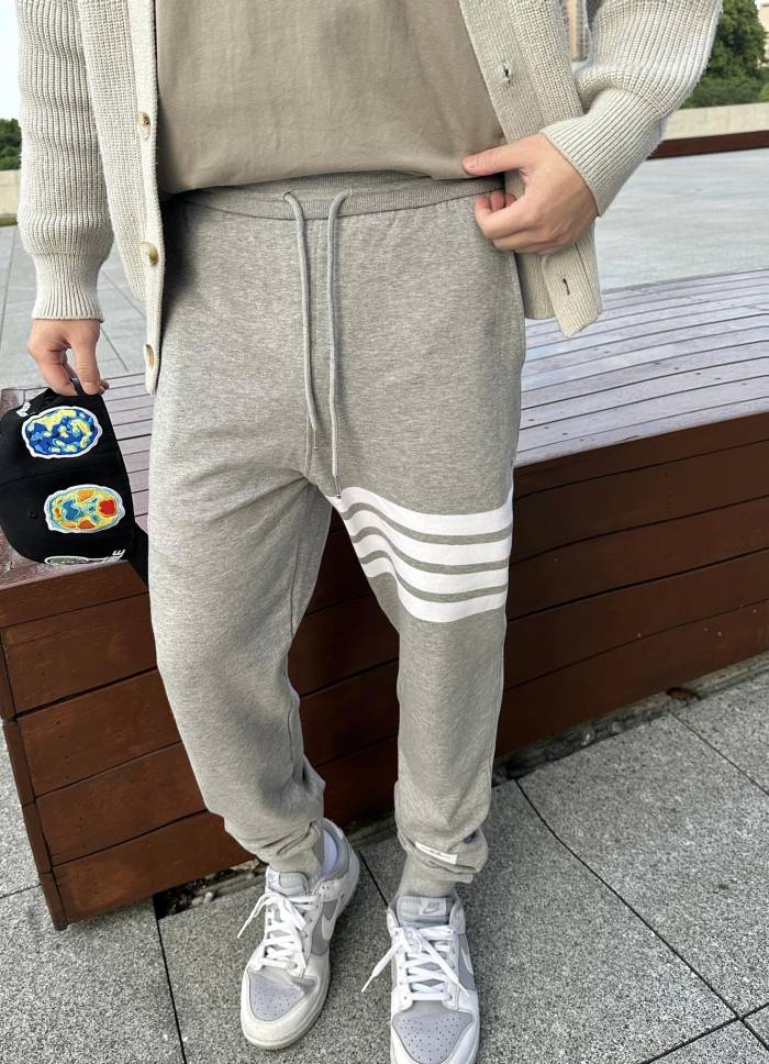 1:1 quality version Classic Color-Woven Straight-Leg Sweatpants 5 colors 28685474