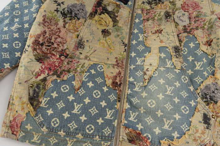 1:1 quality version Rose Floral Patchwork Denim Cotton Jacket 28685164