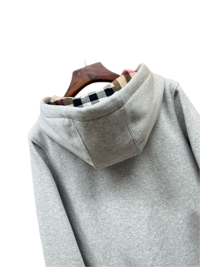 1:1 quality version Plaid Cut Piece Battle Horse Embroidery Hoodie 3 colors 28685230