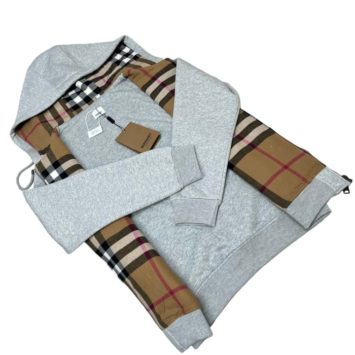 1:1 quality version Plaid Cut Piece Battle Horse Embroidery Hoodie 3 colors 28685230