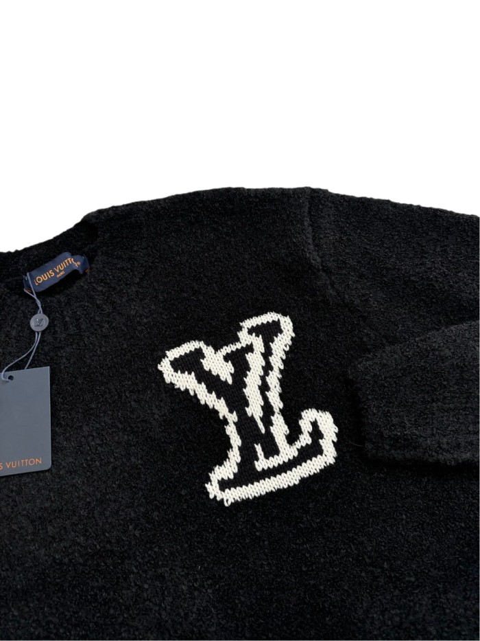 1:1 quality version Mirror Logo Embroidery Sweater 3 colors 286852079