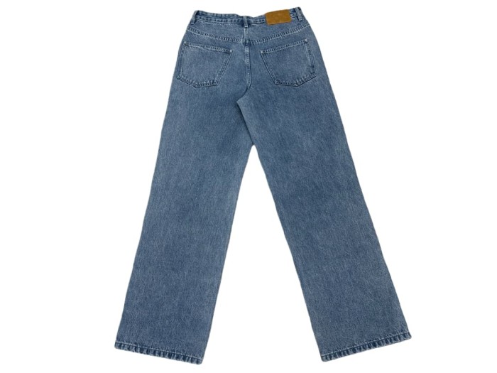 1:1 quality version Boxy White Logo Embroidered Jeans 28687463