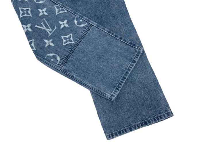 1:1 quality version Boxy White Logo Embroidered Jeans 28687463