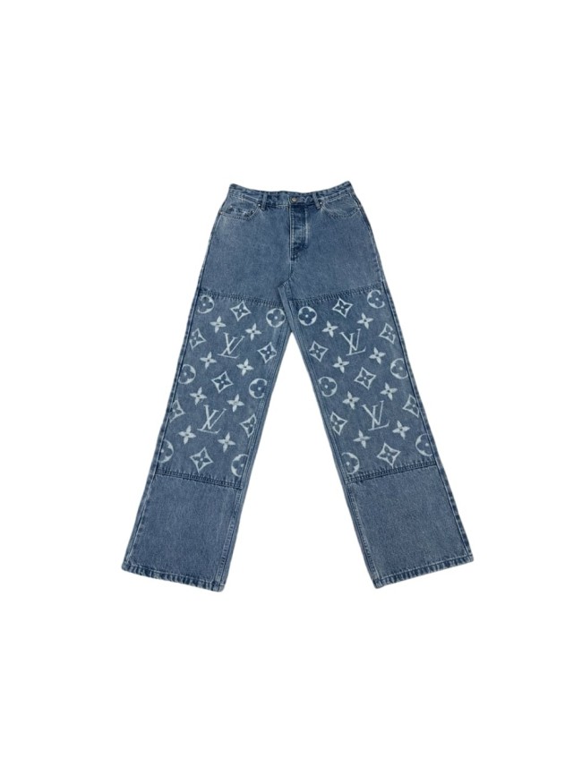 1:1 quality version Boxy White Logo Embroidered Jeans 28687463