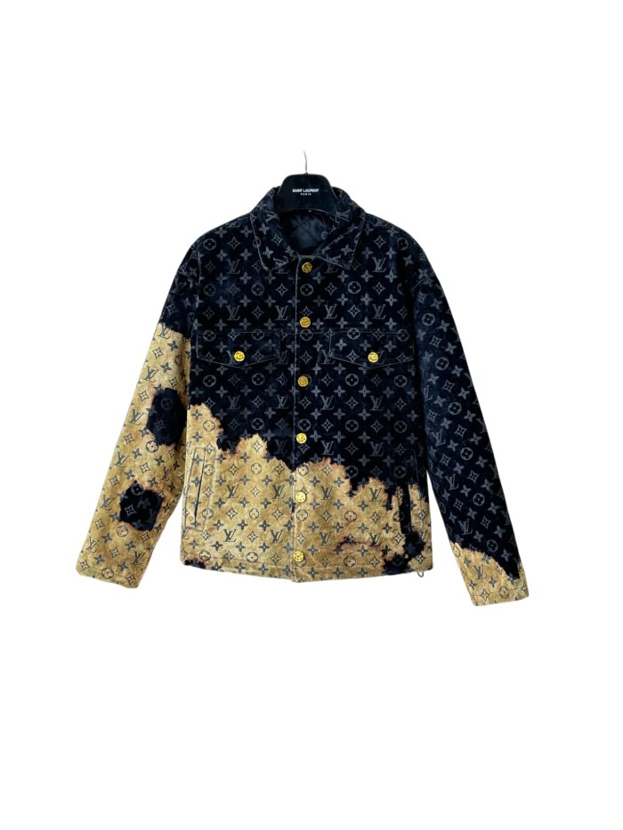 1:1 quality version Flame Cloud Campfire Velvet Denim Cotton Jacket 28687459