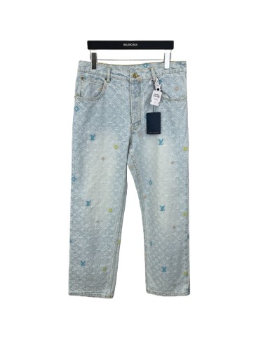 1:1 quality version Embroidered Trimmed Pocket Jeans 28687460