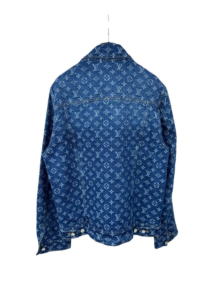 1:1 quality version Full Print Embroidered Denim Jacket 28687457