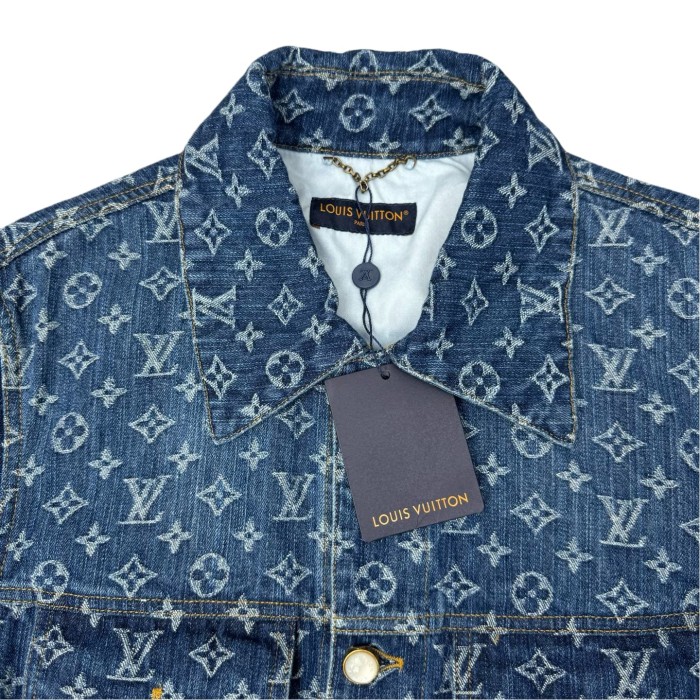 1:1 quality version Full Print Embroidered Denim Jacket 28687457
