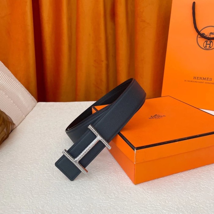 1:1 quality version Metal Thread Buckle Double-sided Belt【Width 3.8 cm】4 colors 28688398