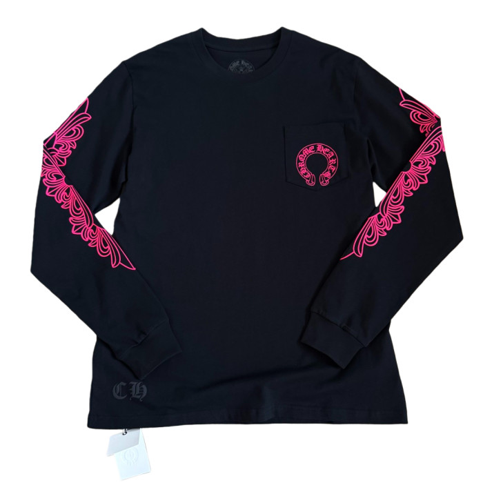 1:1 quality version Double-Sleeve Vine Print Long Sleeve T-Shirt 2 colors 28688408