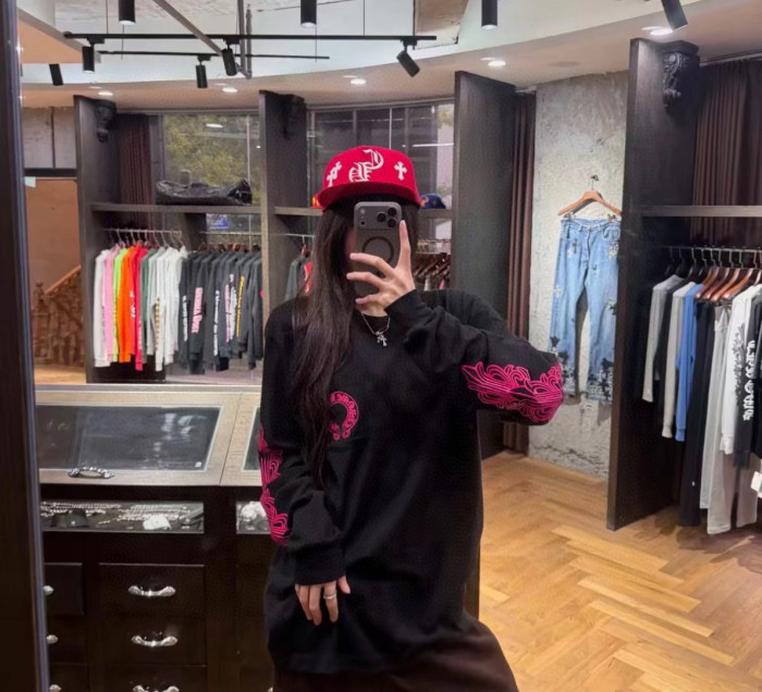 1:1 quality version Double-Sleeve Vine Print Long Sleeve T-Shirt 2 colors 28688408
