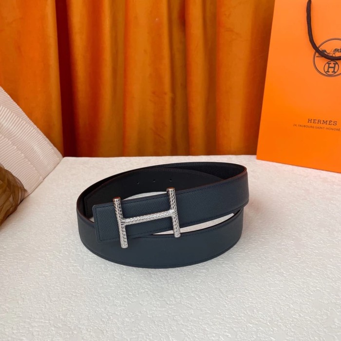 1:1 quality version Metal Thread Buckle Double-sided Belt【Width 3.8 cm】4 colors 28688398