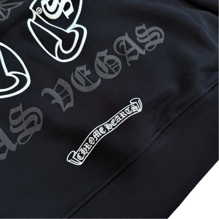1:1 quality version Phantom Horseshoe Silver-Print Hoodie 28688412