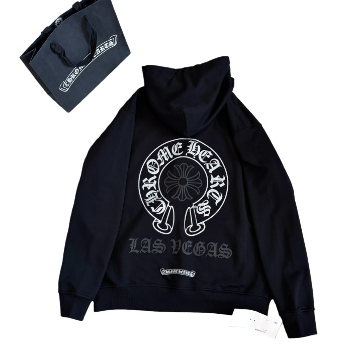 1:1 quality version Phantom Horseshoe Silver-Print Hoodie 28688412