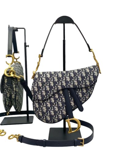 1:1 quality version Saddle Embroidered Vintage Floral All-Over Print  Crossbody Bag