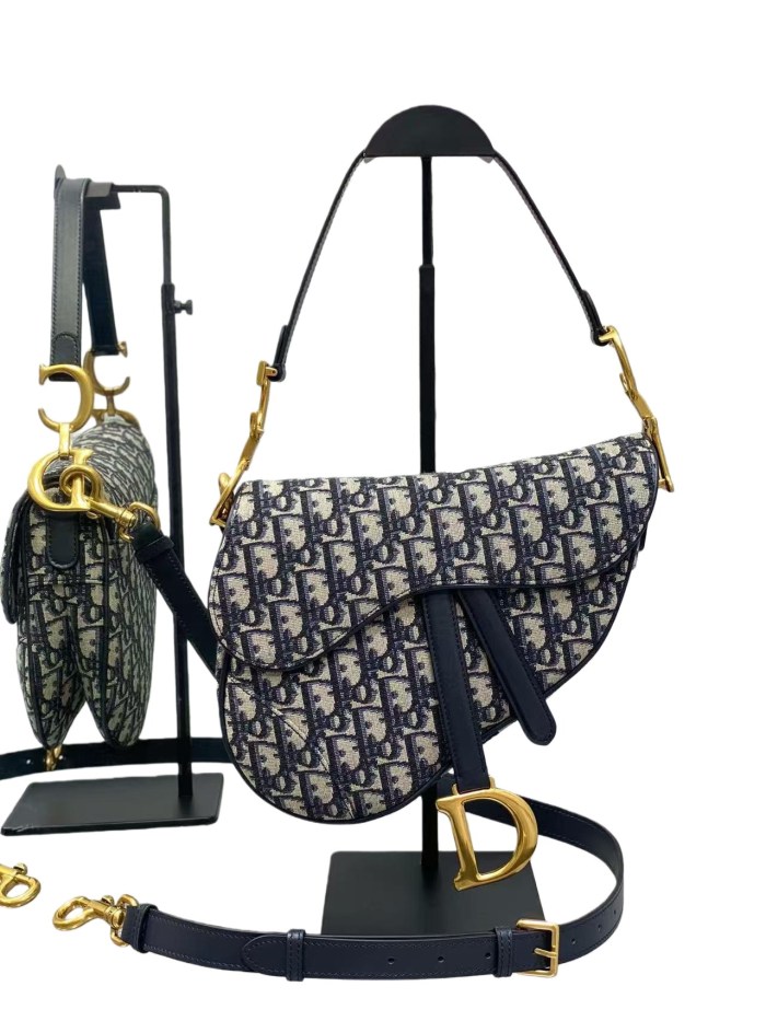 1:1 quality version Saddle Embroidered Vintage Floral All-Over Print  Crossbody Bag