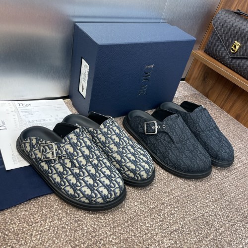 1:1 quality version Aqua Leather Oblique Slippers 2 colors 28691974