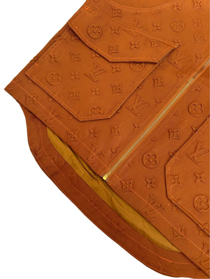 1:1 quality version cut piece splicing embossed Jacket 28691963
