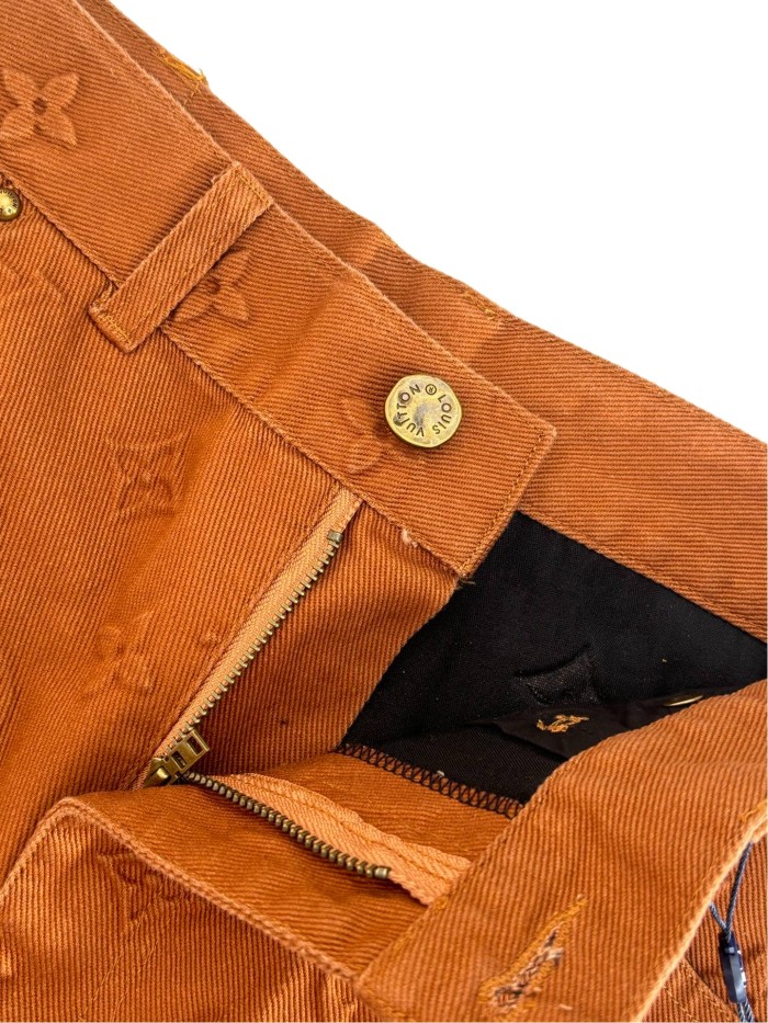 1:1 quality version Heavy Industry Logo Embossed Denim Workwear Pants 28691964