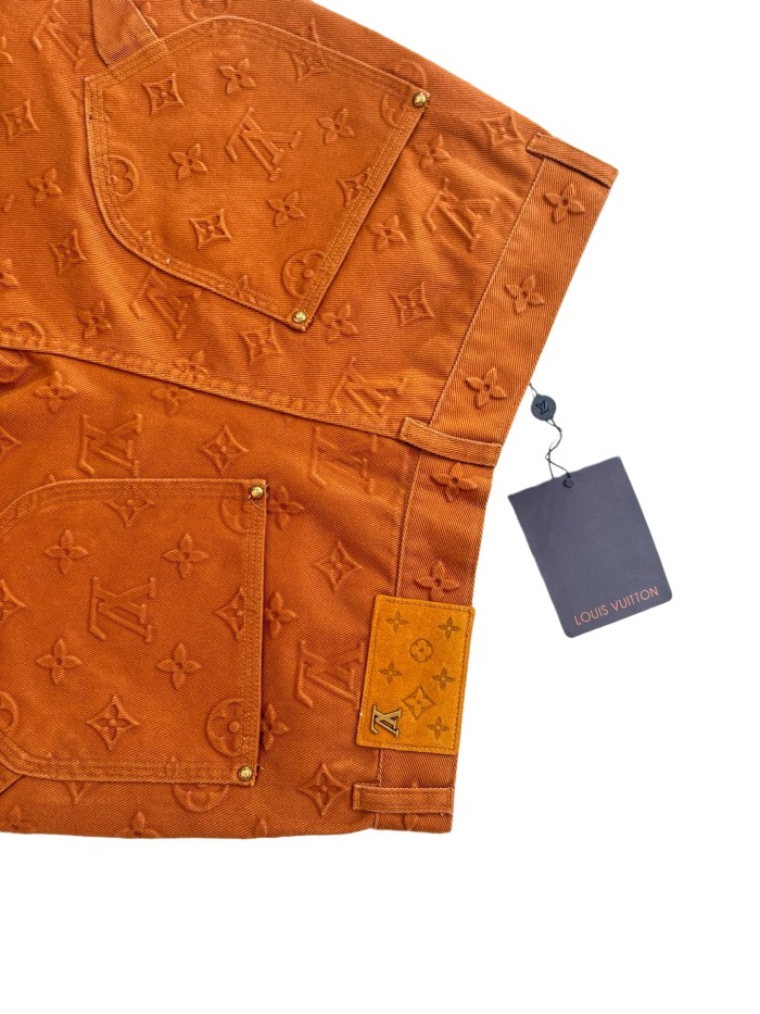 1:1 quality version Heavy Industry Logo Embossed Denim Workwear Pants 28691964