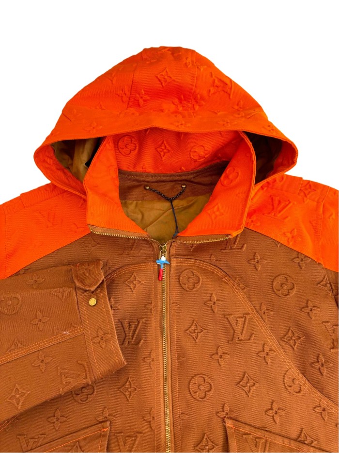 1:1 quality version cut piece splicing embossed Jacket 28691963