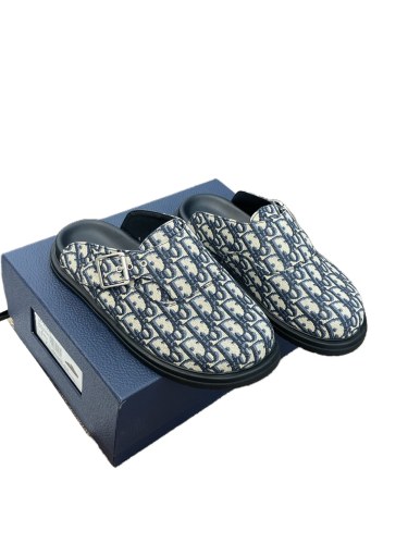 1:1 quality version Aqua Leather Oblique Slippers 2 colors 28691974