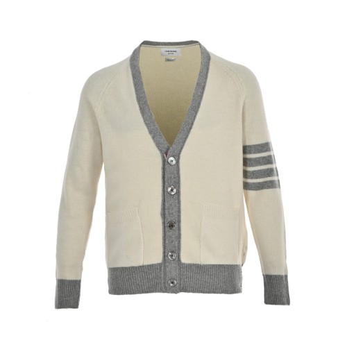 1:1 quality version Color-blocked Woolen Cardigan Sweater Hoodie 2 colors 28691961