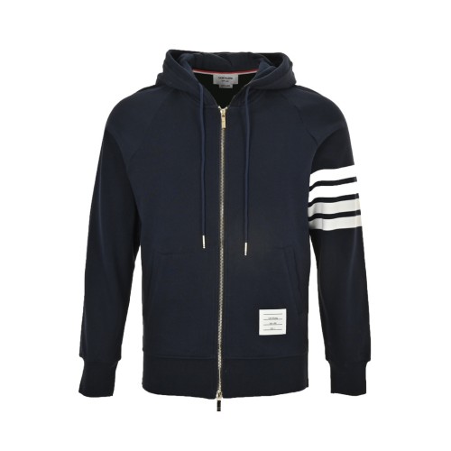 1:1 quality version Classic Color-woven Four-bar Zipper Sweater Hoodie 3 colors28692911