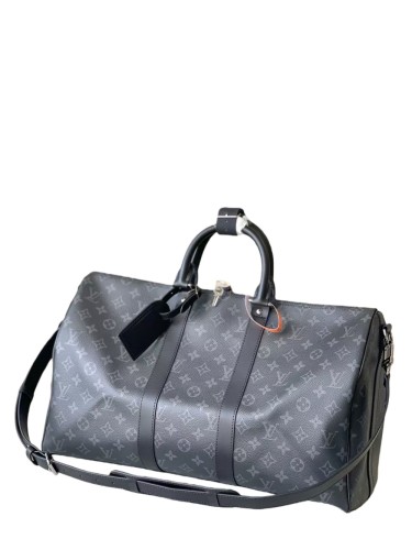 1:1 quality version Keepall 45 Vintage Canvas and Cowhide Leather Shoulder Bag 28693108