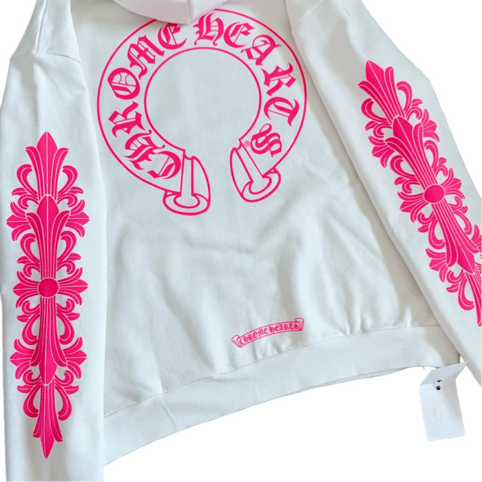 1:1 quality version Back Pink Horseshoe Hoodie 2 colors 28694104