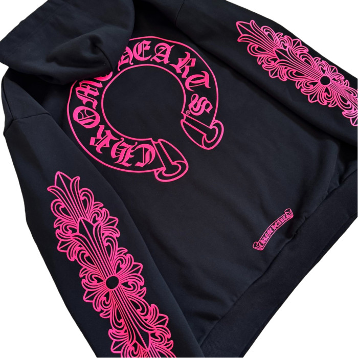 1:1 quality version Back Pink Horseshoe Hoodie 2 colors 28694104