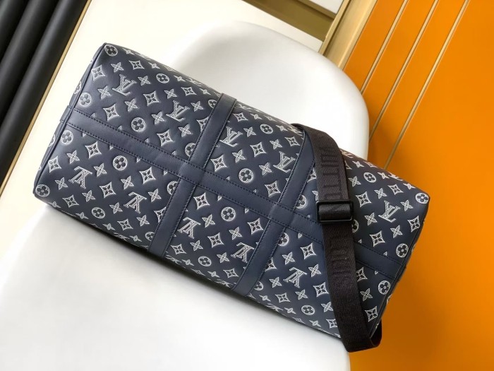 1:1 quality version Keepall 50 Letter Embossed Coated Single Shoulder Bag 28694051