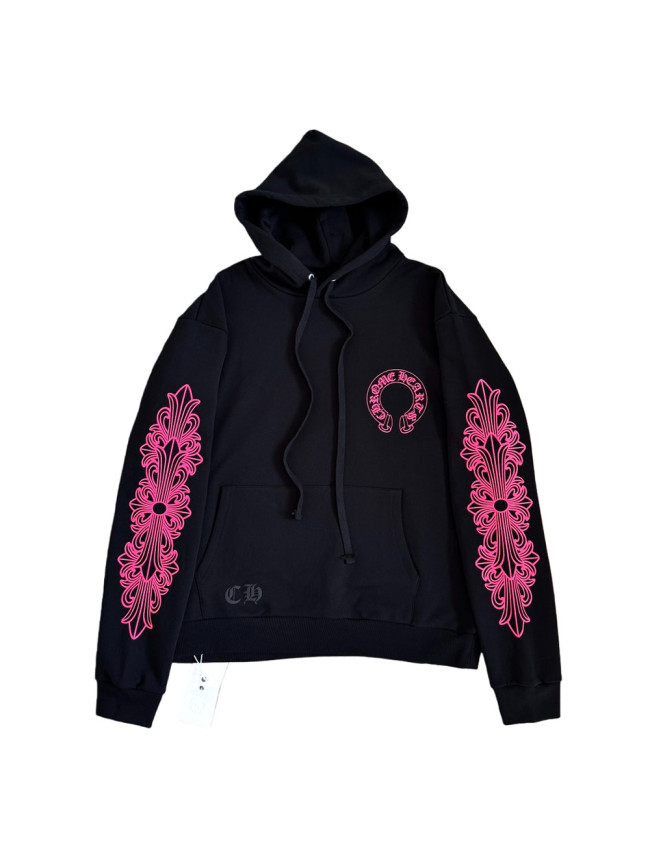 1:1 quality version Back Pink Horseshoe Hoodie 2 colors 28694104