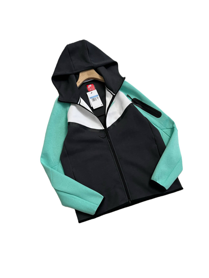 Windrunner Series Color-Blocked Hoodie & Pants Set 28695119