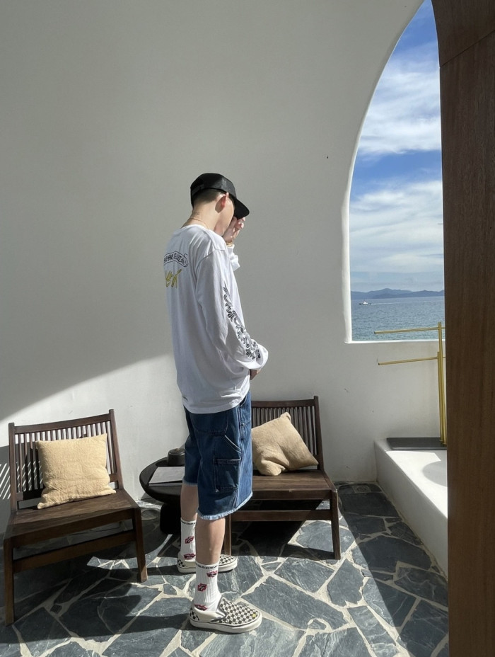 1:1 quality version ASPEN Limited Edition Floral Sleeve Print  Long Sleeve T-Shirt 2 colors 28700629