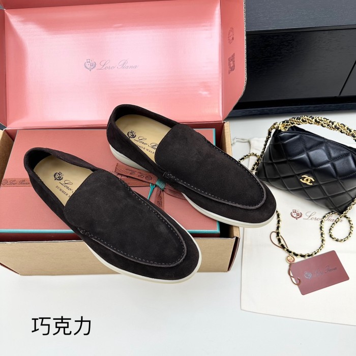 1:1 quality version Summer Walk Double-Layer Cowhide Flat Shoes 15 colors 28700726