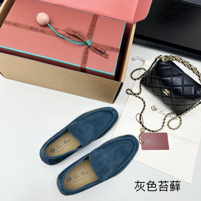 1:1 quality version Summer Walk Double-Layer Cowhide Flat Shoes 15 colors 28700726