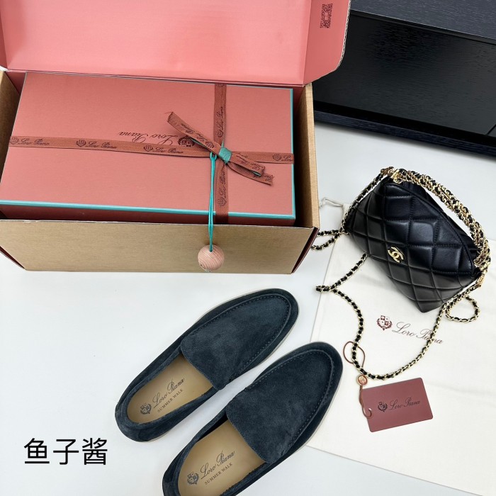 1:1 quality version Summer Walk Double-Layer Cowhide Flat Shoes 15 colors 28700726