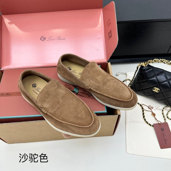 1:1 quality version Summer Walk Double-Layer Cowhide Flat Shoes 15 colors 28700726