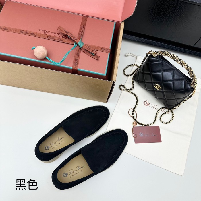1:1 quality version Summer Walk Double-Layer Cowhide Flat Shoes 15 colors 28700726