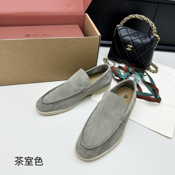 1:1 quality version Summer Walk Double-Layer Cowhide Flat Shoes 15 colors 28700726