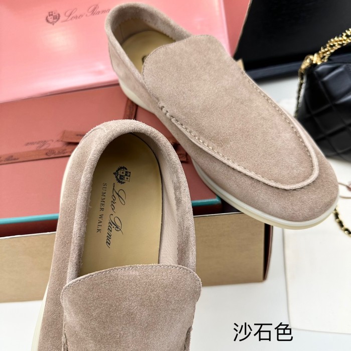 1:1 quality version Summer Walk Double-Layer Cowhide Flat Shoes 15 colors 28700726