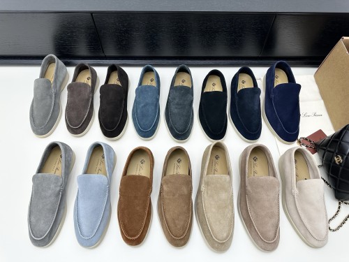 1:1 quality version Summer Walk Double-Layer Cowhide Flat Shoes 15 colors 28700726